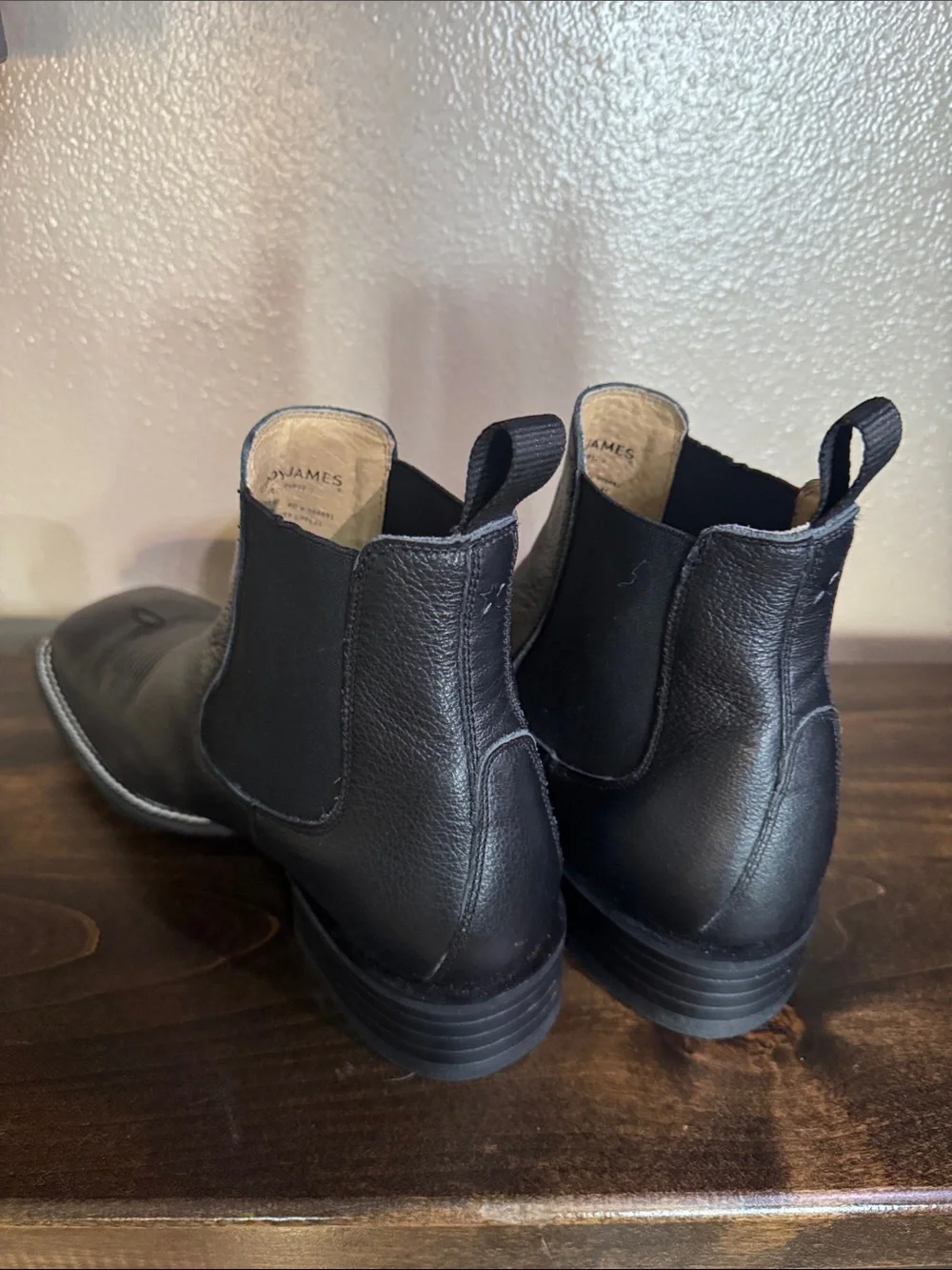 Cody James Men's Black Leather Chelsea Work Country Boots 9.5